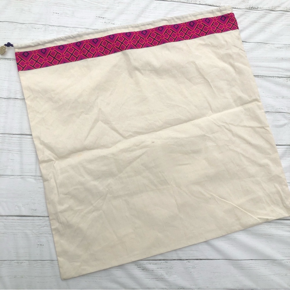 Tory Burch Large Dust Bag Cover Tan Pink